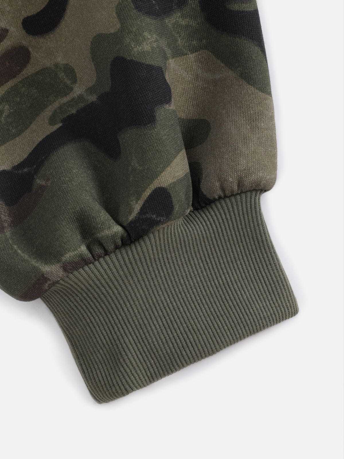 Aelfric Eden Boxy Camo Zip Up Hoodie-LL Trendy Clothing Store