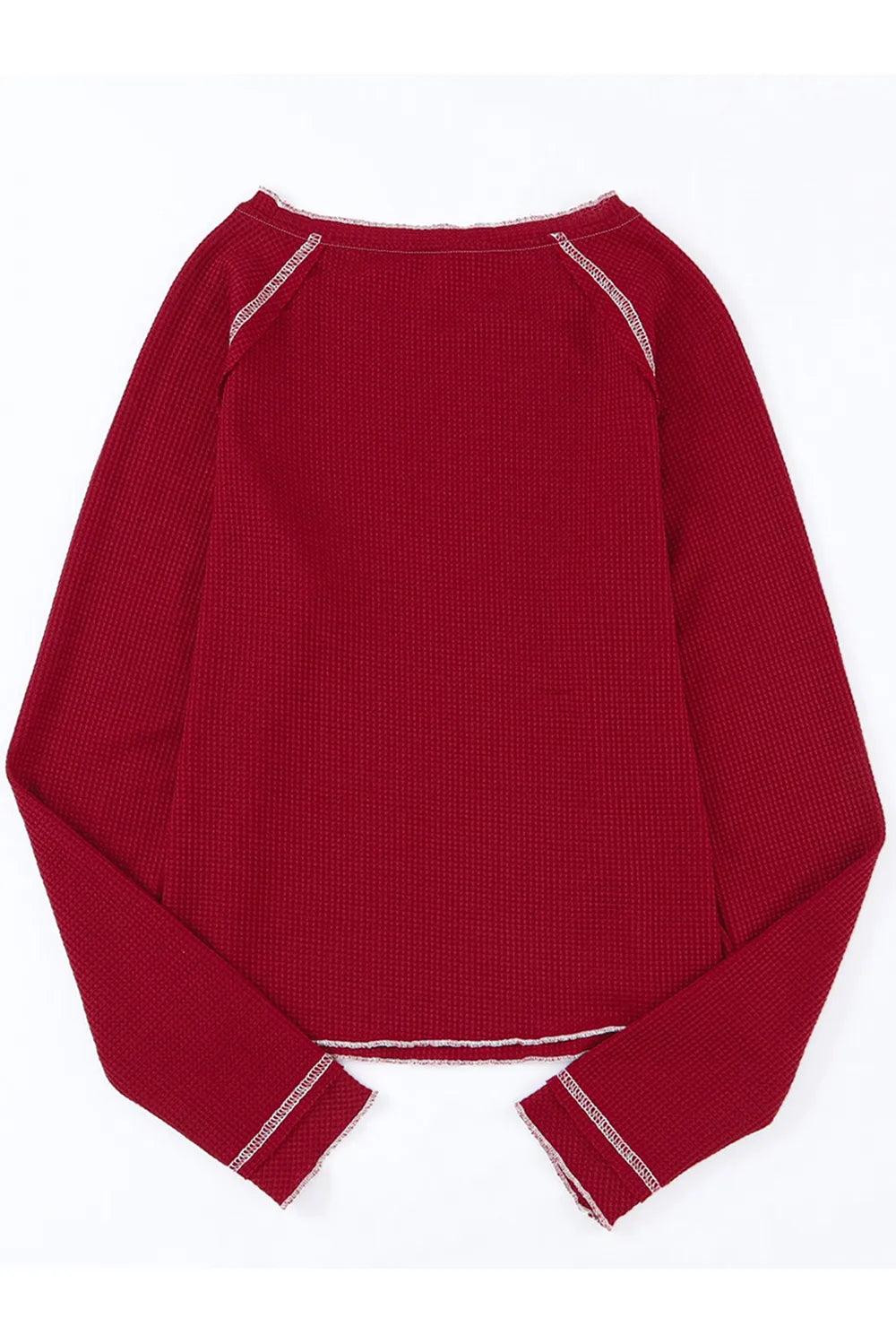 Christmas Tree Sequin Waffle Knit Long Sleeve Sweatshirt-LL Trendy Clothing Store