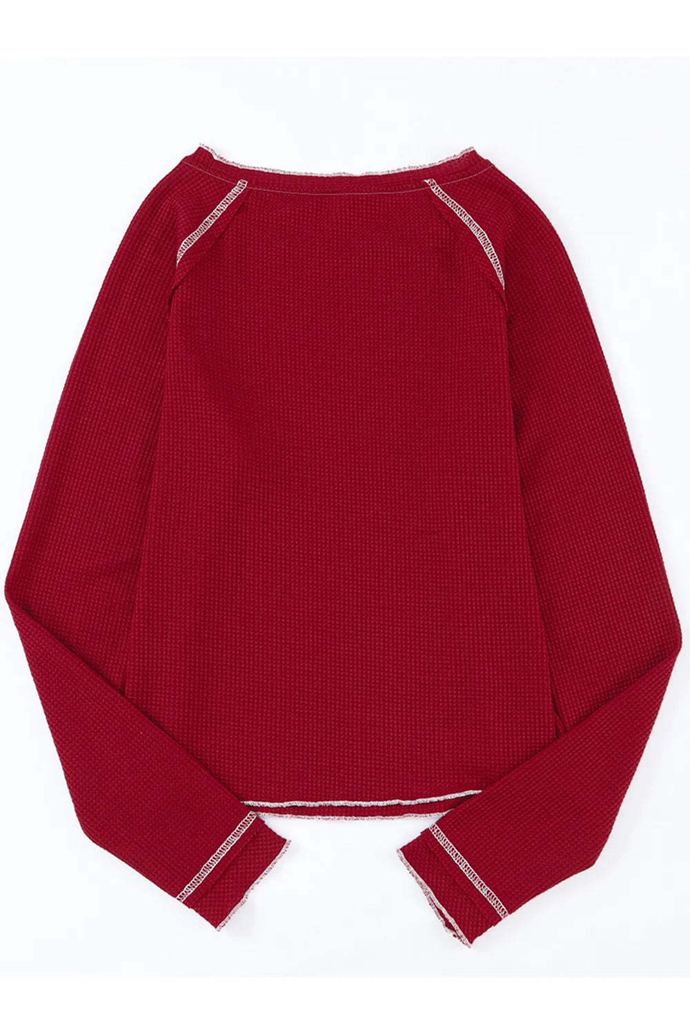 Christmas Tree Sequin Waffle Knit Long Sleeve Sweatshirt-LL Trendy Clothing Store