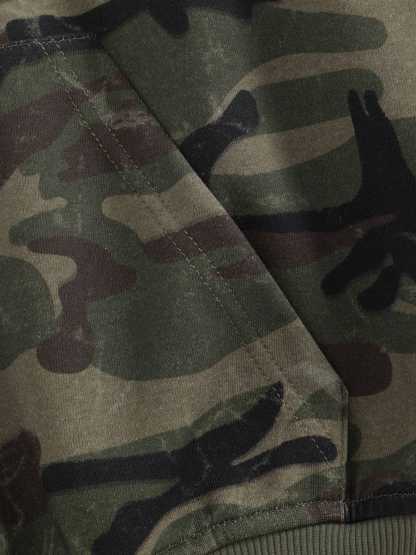 Aelfric Eden Boxy Camo Zip Up Hoodie-LL Trendy Clothing Store