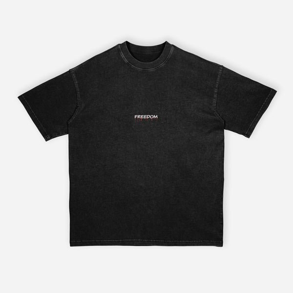 FREEDOM ACID WASH T-SHIRT-Uraldept Trendy Clothing Store