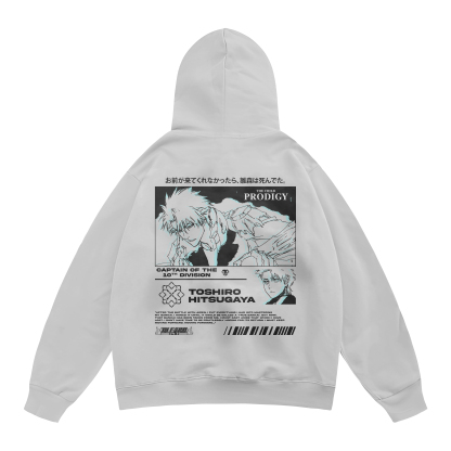 Toshiro Hitsugaya Bleach | White Hoodie TYBW-Uraldept Trendy Clothing Store