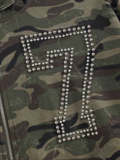 Aelfric Eden Boxy Camo Zip Up Hoodie-LL Trendy Clothing Store