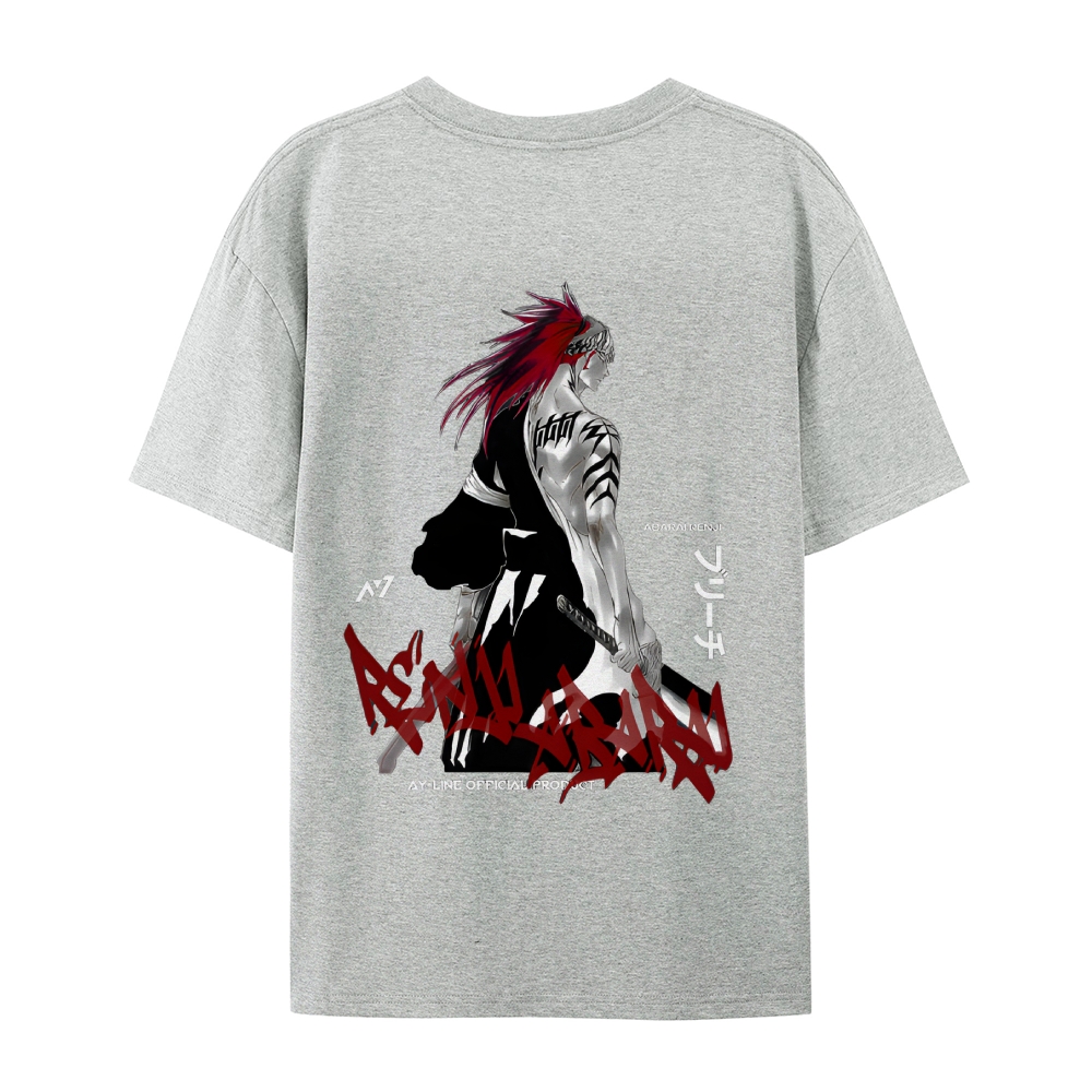 Abarai Renji Unisex Cotton Short-Sleeved T-Shirt-Uraldept Trendy Clothing Store