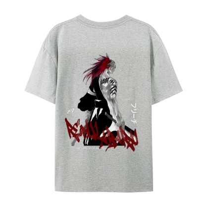 Abarai Renji Unisex Cotton Short-Sleeved T-Shirt-Uraldept Trendy Clothing Store