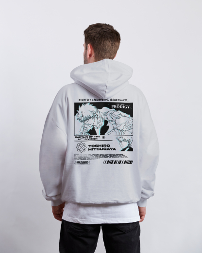 Toshiro Hitsugaya Bleach | White Hoodie TYBW-Uraldept Trendy Clothing Store