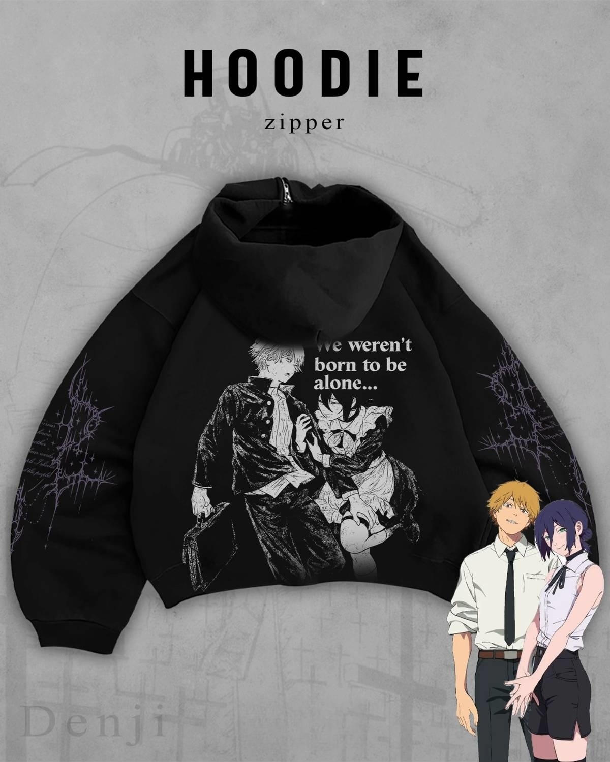 DENJI X REZE ZIP UP | CHAINSAW MAN-Uraldept Trendy Clothing Store