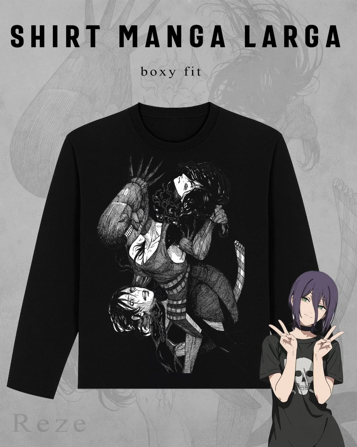BOMB DEVIL LONG SLEEVE | CHAINSAW MAN-Uraldept Trendy Clothing Store