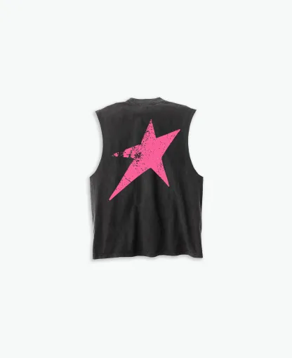 Star Cut-Off Tank-Uraldept Trendy Clothing Store