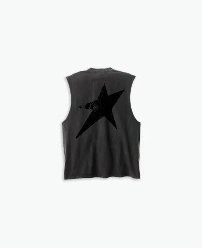 Star Cut-Off Tank-Uraldept Trendy Clothing Store