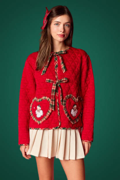 Santa Quilted Heart Jacket RTS-LL Trendy Clothing Store