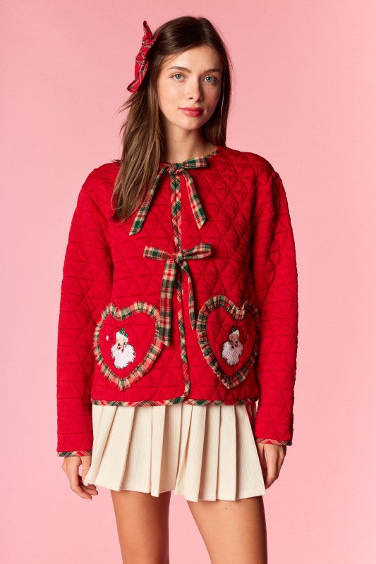 Santa Quilted Heart Jacket RTS-LL Trendy Clothing Store