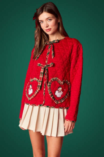 Santa Quilted Heart Jacket RTS-LL Trendy Clothing Store