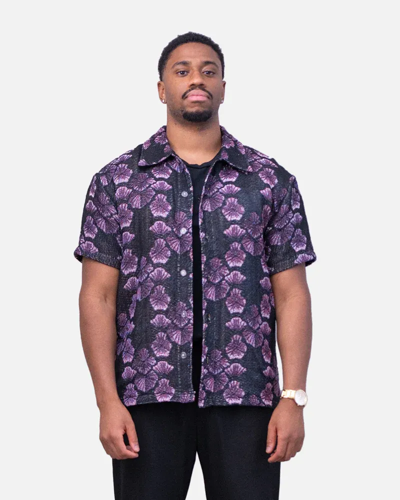 KOKUSHIBO TAPESTRY BUTTON-UP SHIRT-LL Trendy Clothing Store