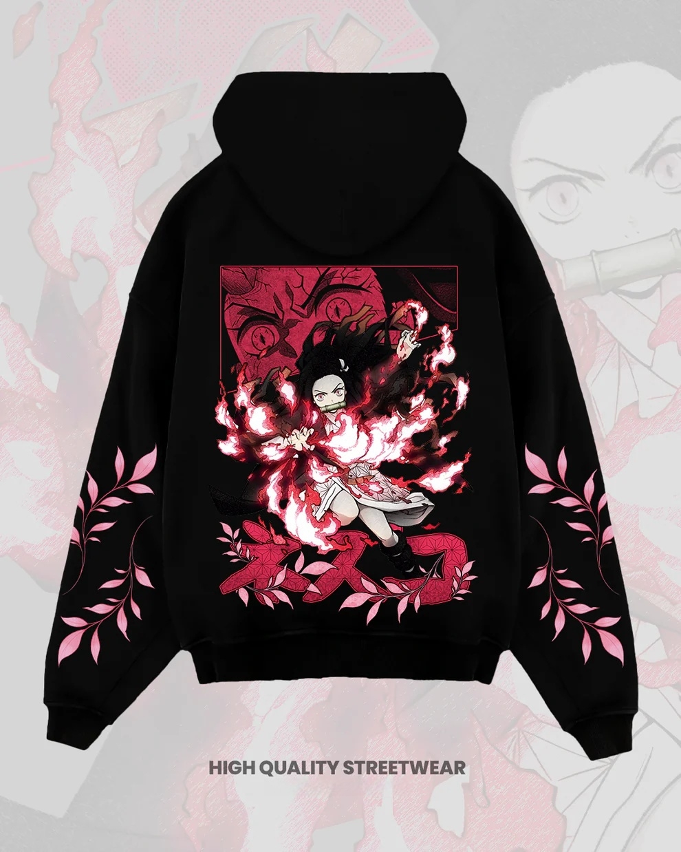 NEZUKO OVERSIZED HOODIE-LL Trendy Clothing Store