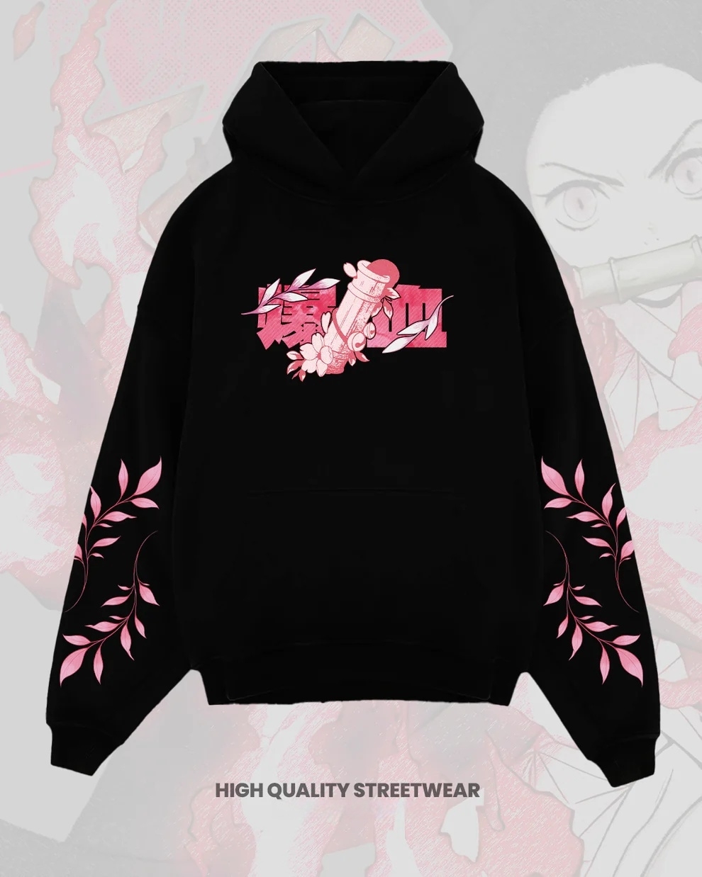 NEZUKO OVERSIZED HOODIE-Uraldept Trendy Clothing Store