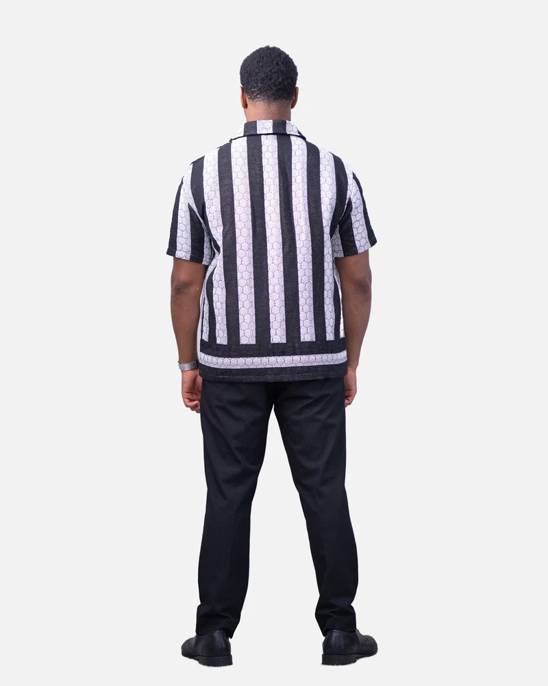 SERPENT BREATHING TAPESTRY BUTTON-UP SHIRT-LL Trendy Clothing Store