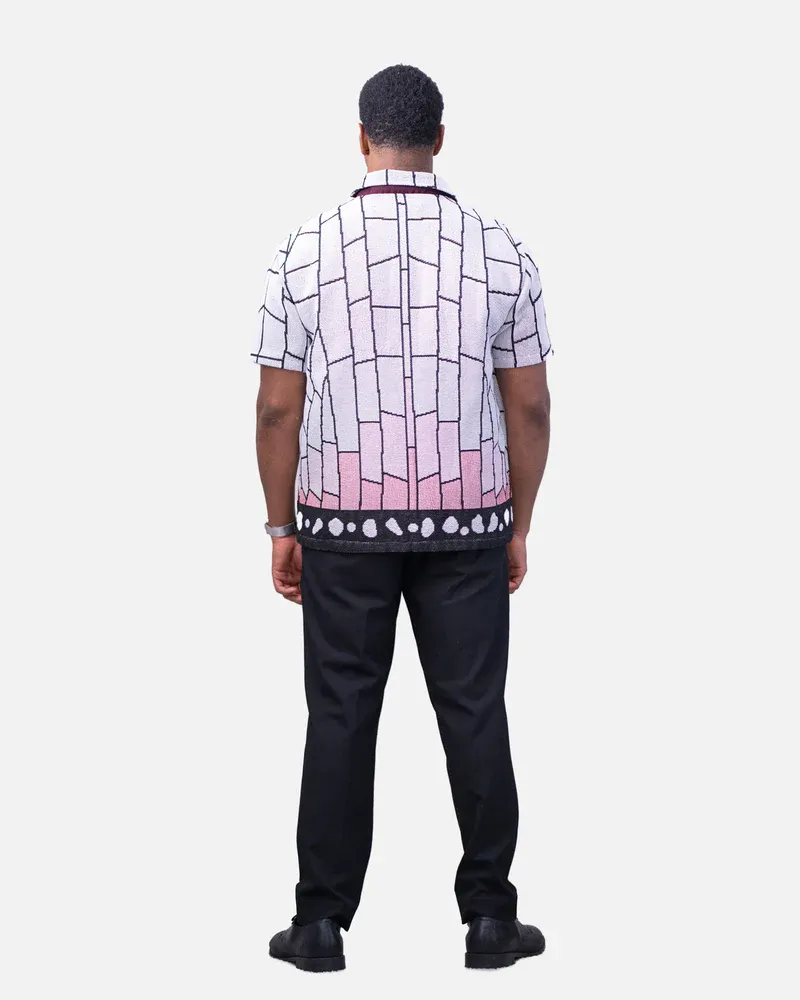 INSECT BREATHING TAPESTRY BUTTON-UP SHIRT-LL Trendy Clothing Store