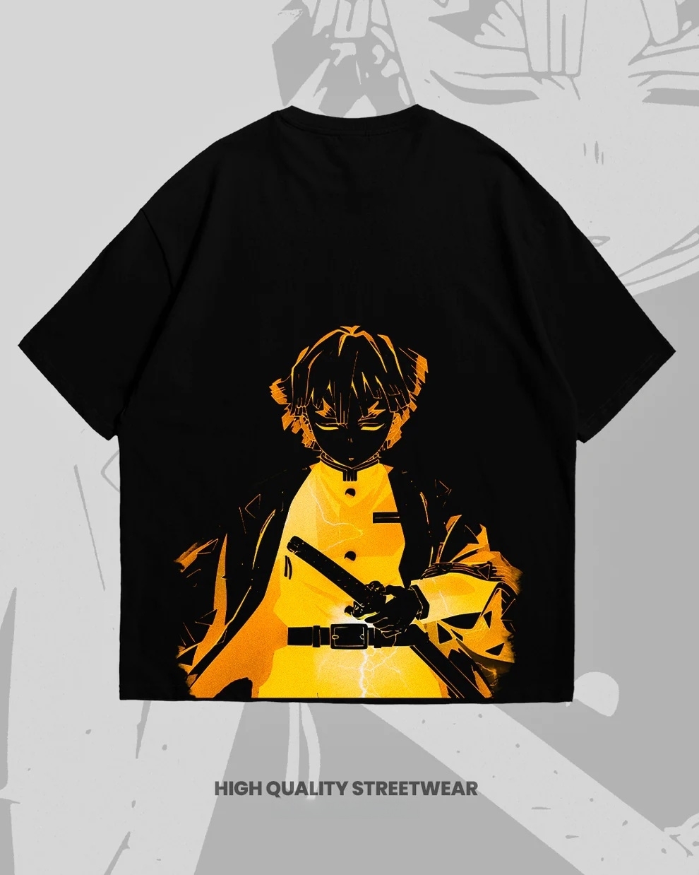 ZENITSU OVERSIZED TEE-Uraldept Trendy Clothing Store