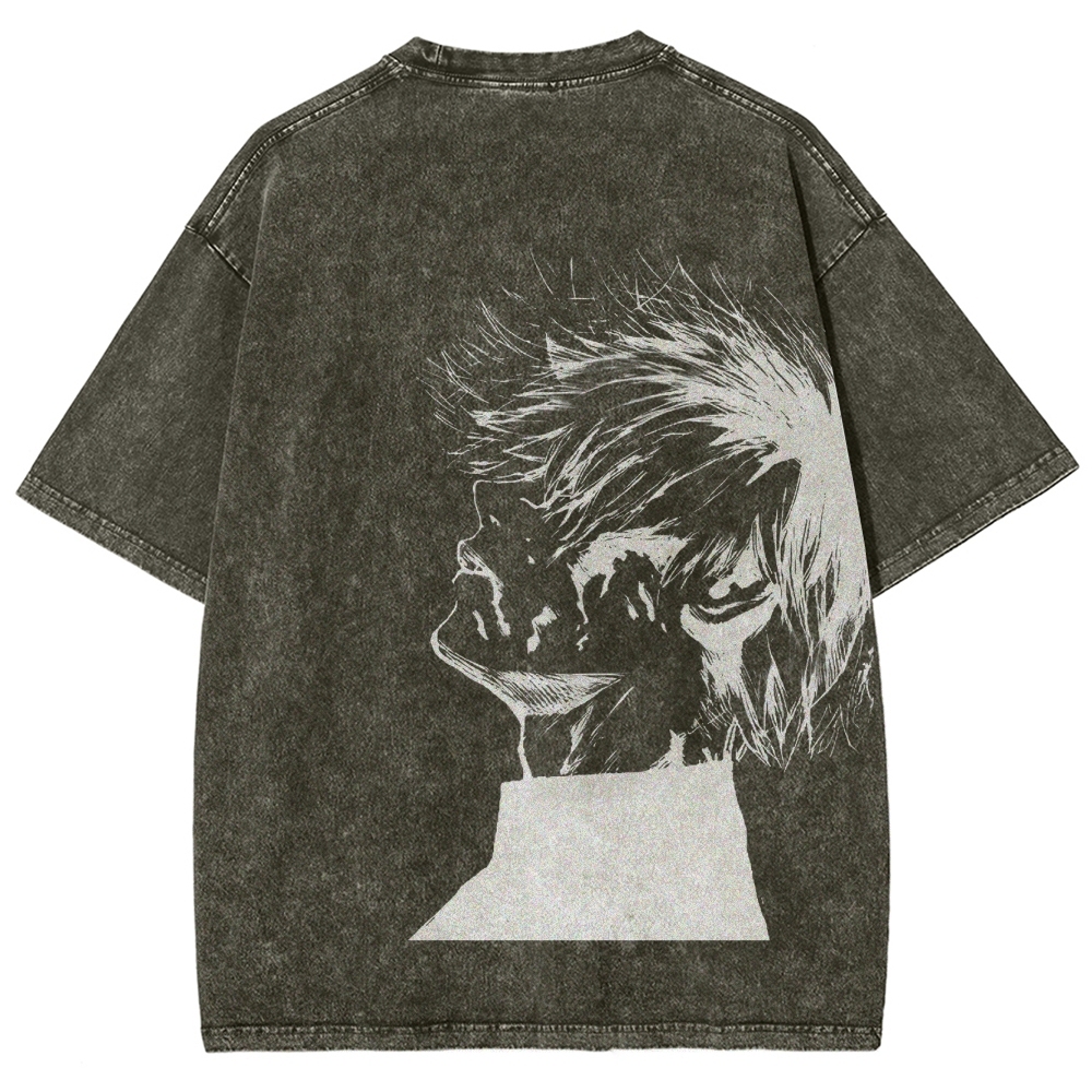 Tokyo Ghoul Kaneki Ken Streetwear Washed Vintage Tee-Uraldept Trendy Clothing Store