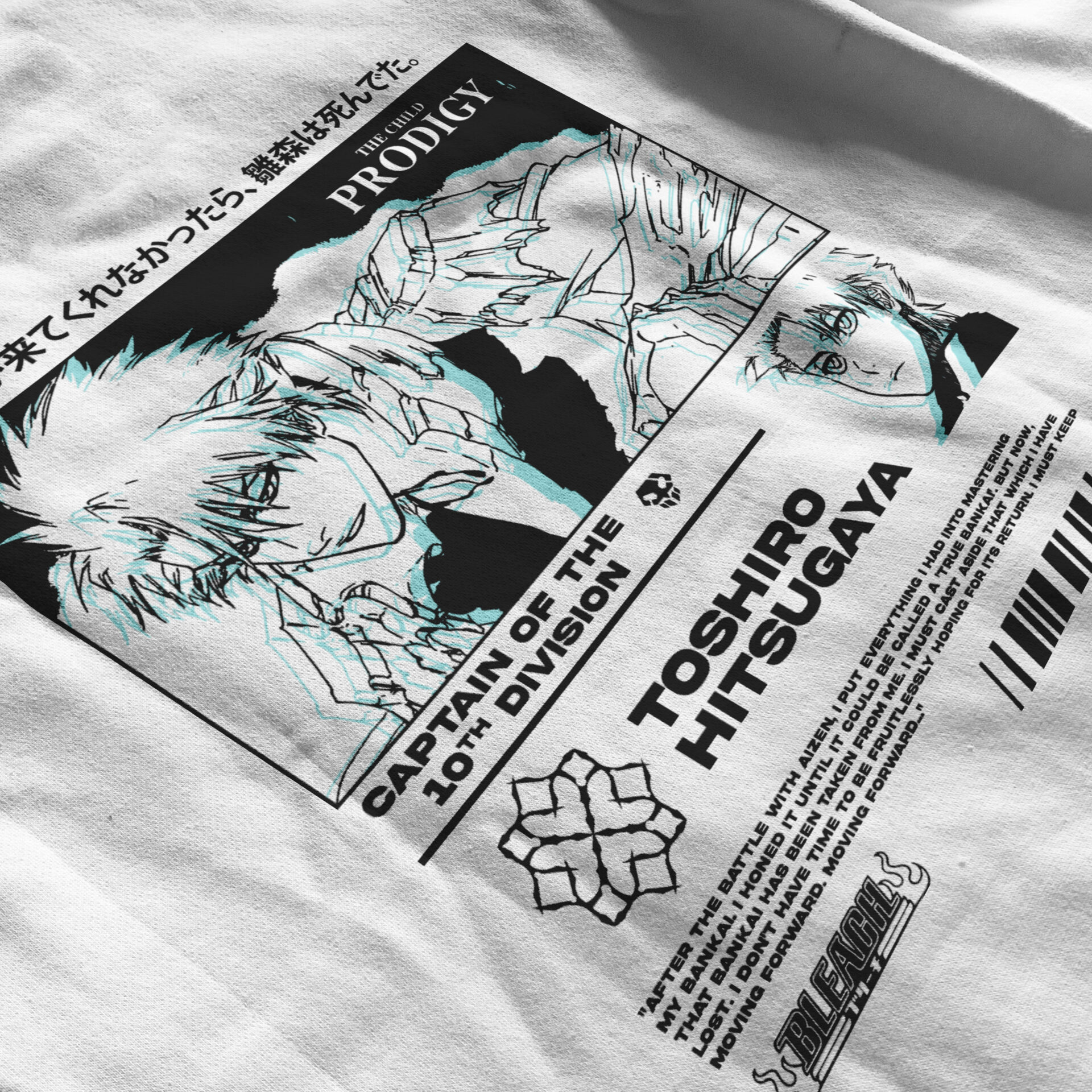 Toshiro Hitsugaya Bleach | White Hoodie TYBW-Uraldept Trendy Clothing Store