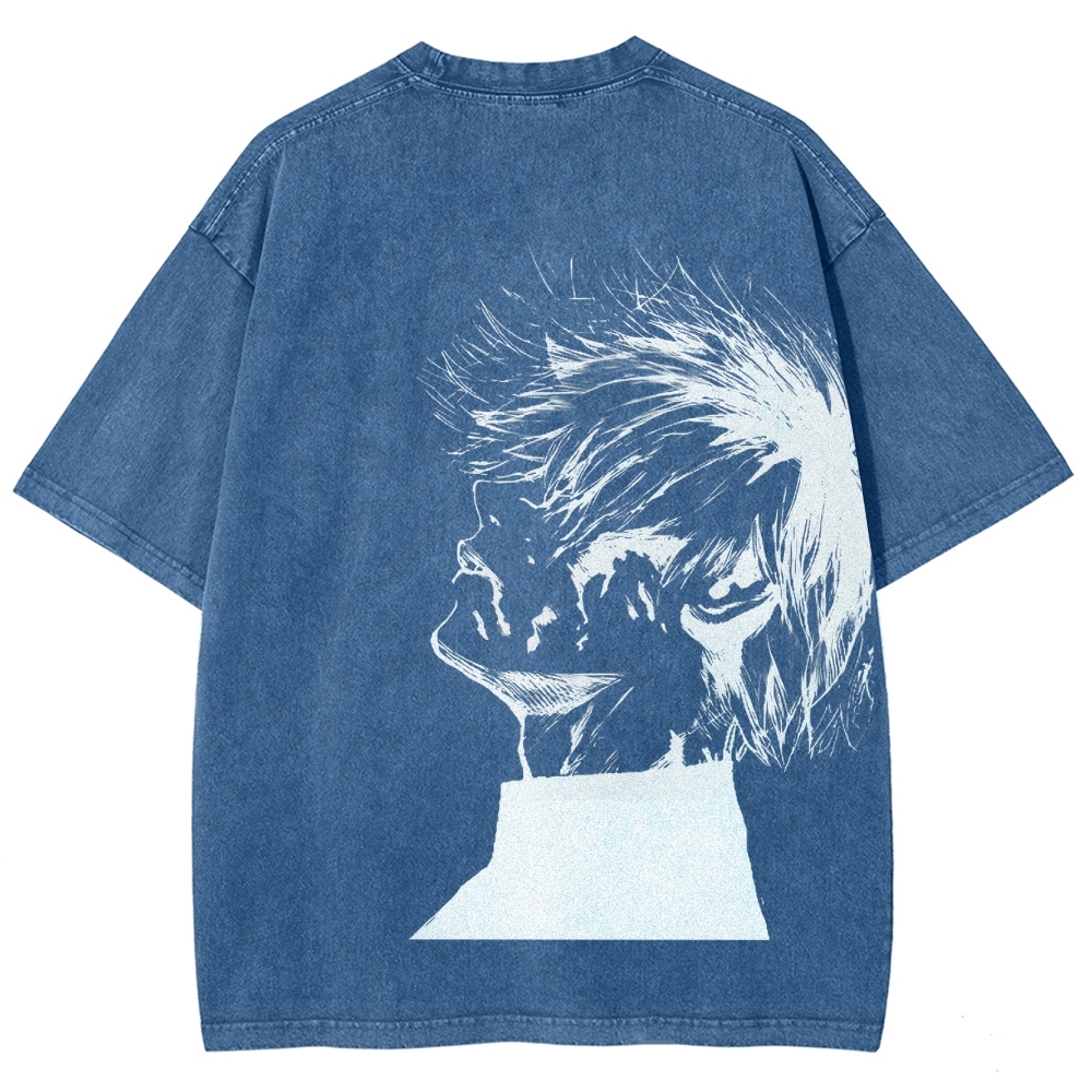 Tokyo Ghoul Kaneki Ken Streetwear Washed Vintage Tee-Uraldept Trendy Clothing Store