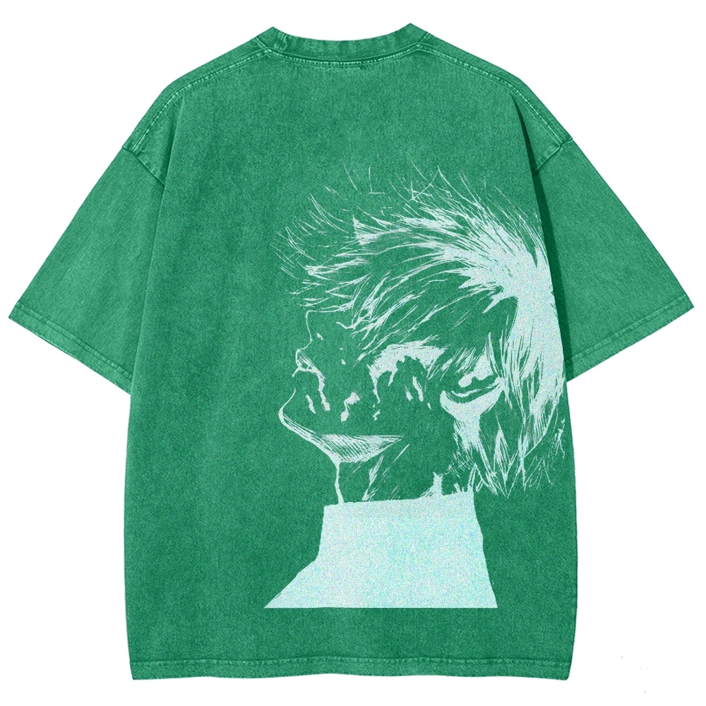 Tokyo Ghoul Kaneki Ken Streetwear Washed Vintage Tee-Uraldept Trendy Clothing Store
