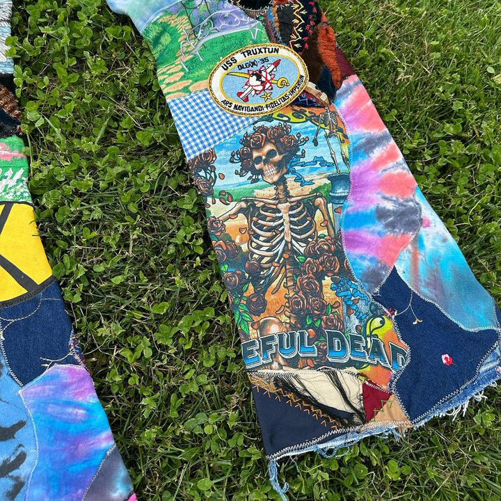 Casual Street Patch Denim Trousers-Uraldept Trendy Clothing Store