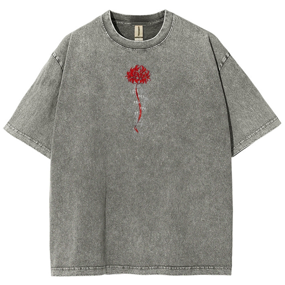 Tokyo Ghoul Kaneki Ken Unisex Fit Washed T-Shirt 2504007608-Uraldept Trendy Clothing Store