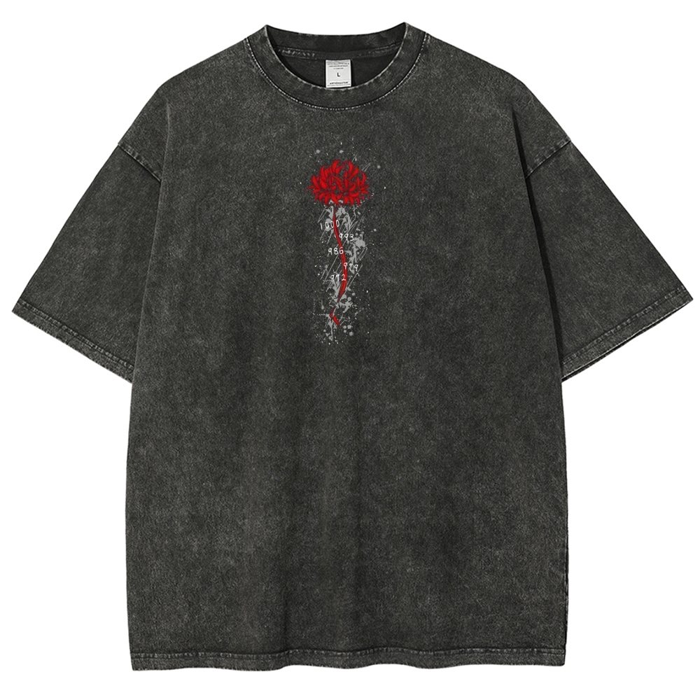 Tokyo Ghoul Kaneki Ken Unisex Fit Washed T-Shirt 2504007608-Uraldept Trendy Clothing Store