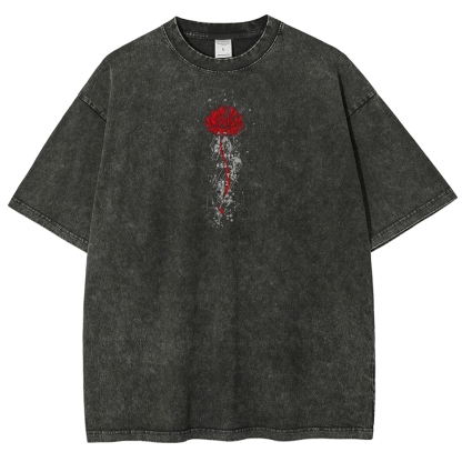 Tokyo Ghoul Kaneki Ken Unisex Fit Washed T-Shirt 2504007608-Uraldept Trendy Clothing Store