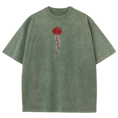 Tokyo Ghoul Kaneki Ken Unisex Fit Washed T-Shirt 2504007608-Uraldept Trendy Clothing Store