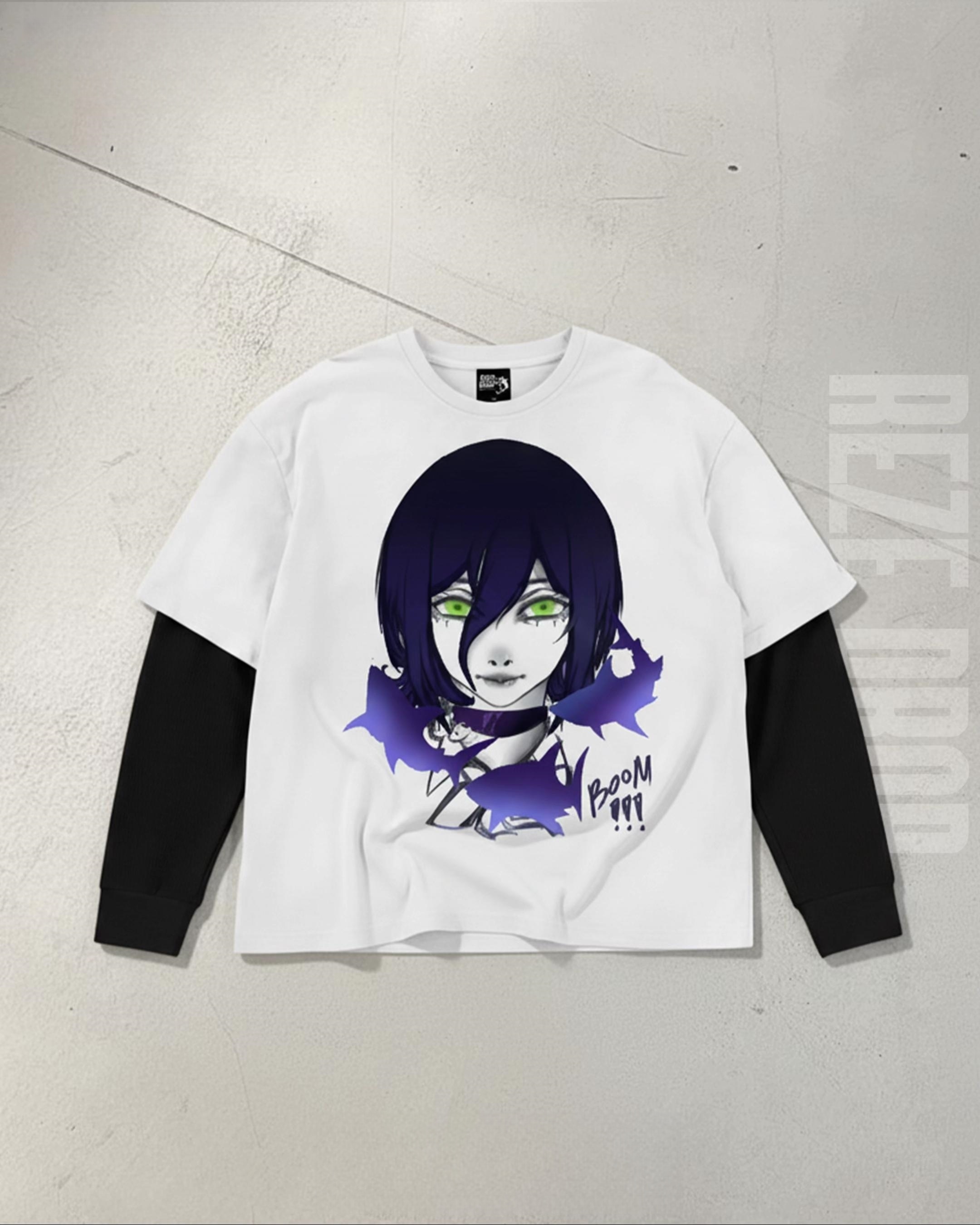 BOMB KISS LONGSLEEVE | CHAINSAW MAN-Uraldept Trendy Clothing Store