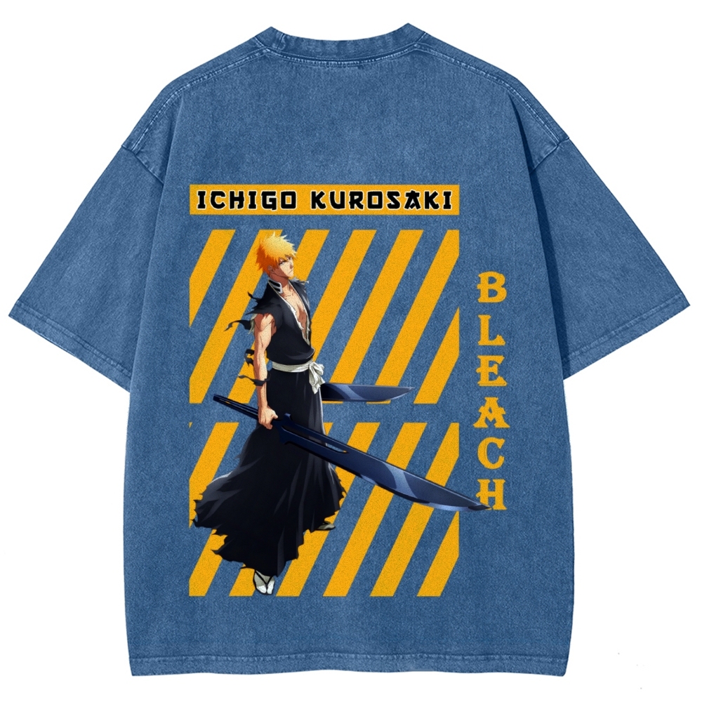 BIEASH ICHIGO Washed Shirt-Uraldept Trendy Clothing Store