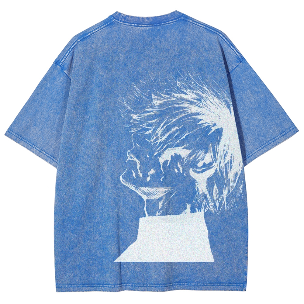 Tokyo Ghoul Kaneki Ken Streetwear Washed Vintage Tee-Uraldept Trendy Clothing Store
