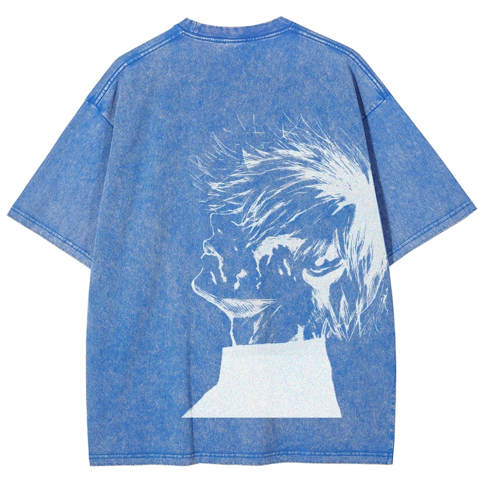 Tokyo Ghoul Kaneki Ken Streetwear Washed Vintage Tee-Uraldept Trendy Clothing Store