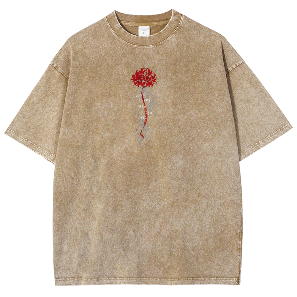 Tokyo Ghoul Kaneki Ken Unisex Fit Washed T-Shirt 2504007608-Uraldept Trendy Clothing Store