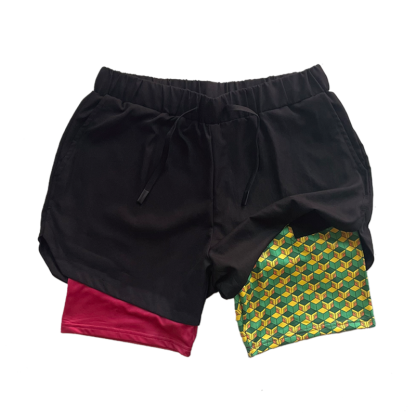 Water Pillar Performance Shorts - Demon Slayer-Uraldept Trendy Clothing Store
