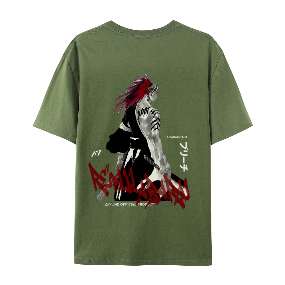 Abarai Renji Unisex Cotton Short-Sleeved T-Shirt-Uraldept Trendy Clothing Store