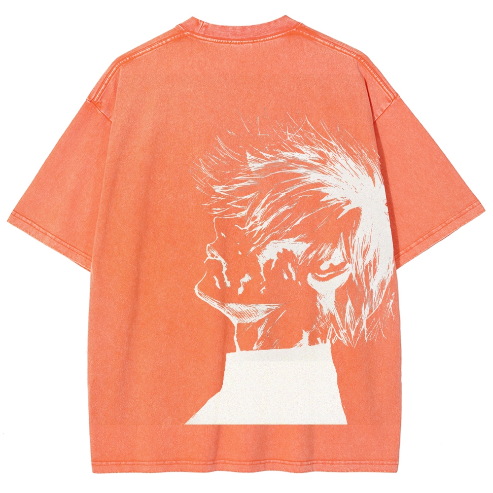 Tokyo Ghoul Kaneki Ken Streetwear Washed Vintage Tee-Uraldept Trendy Clothing Store