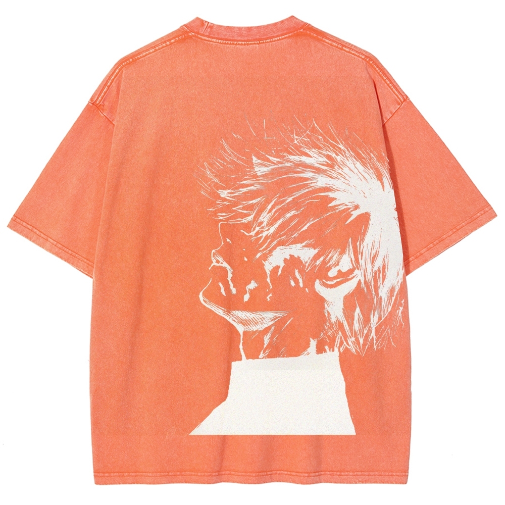 Tokyo Ghoul Kaneki Ken Streetwear Washed Vintage Tee-Uraldept Trendy Clothing Store