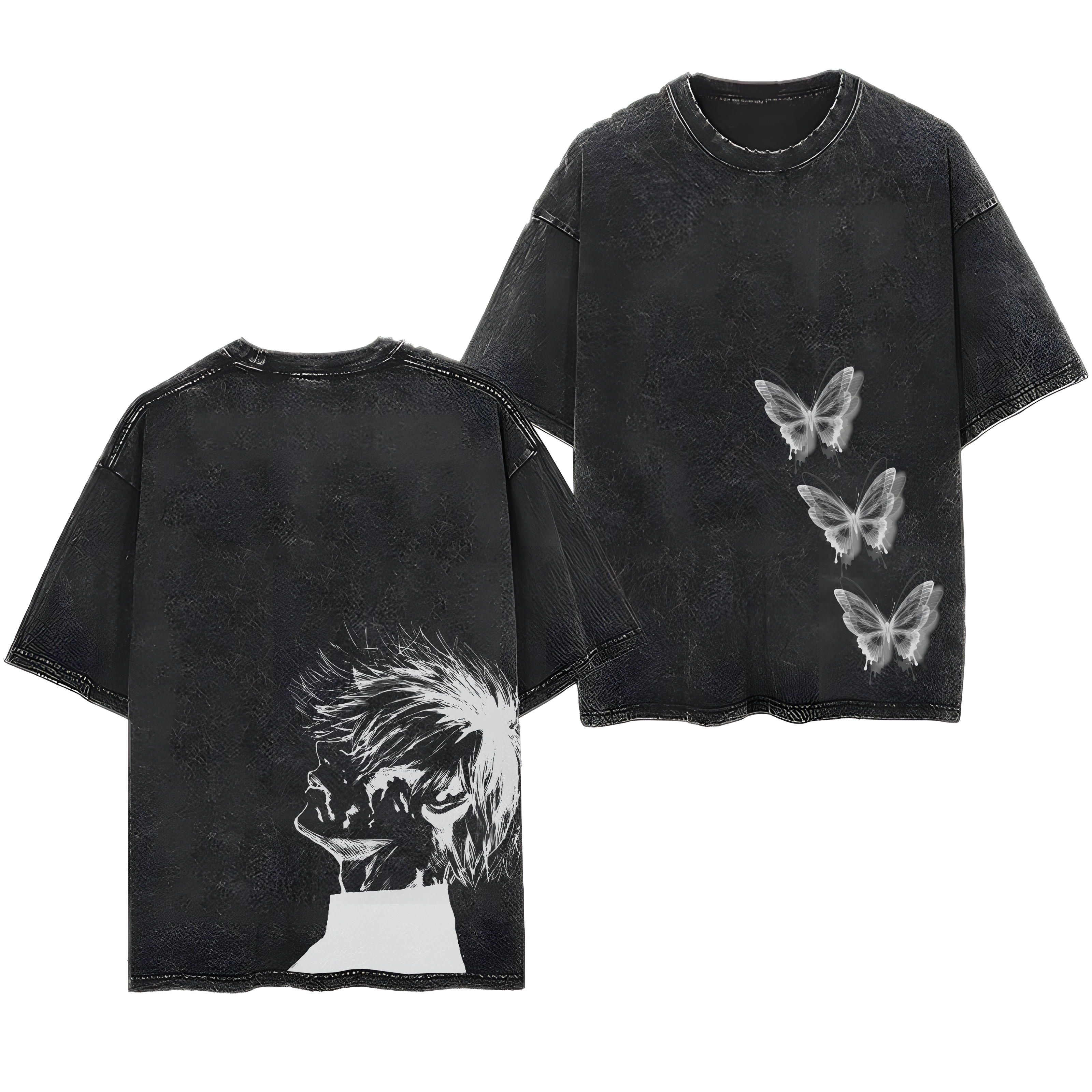 Tokyo Ghoul Kaneki Ken Streetwear Washed Vintage Tee-Uraldept Trendy Clothing Store