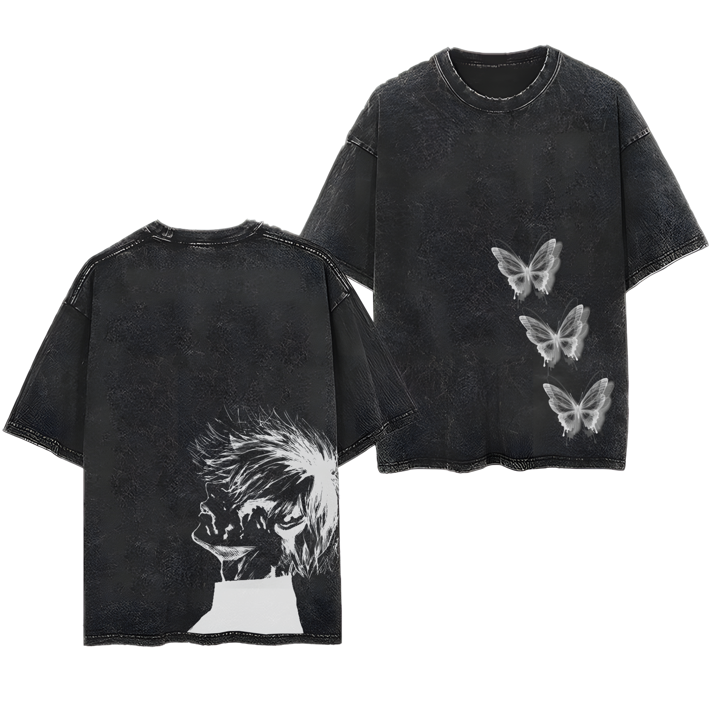 Tokyo Ghoul Kaneki Ken Streetwear Washed Vintage Tee-Uraldept Trendy Clothing Store