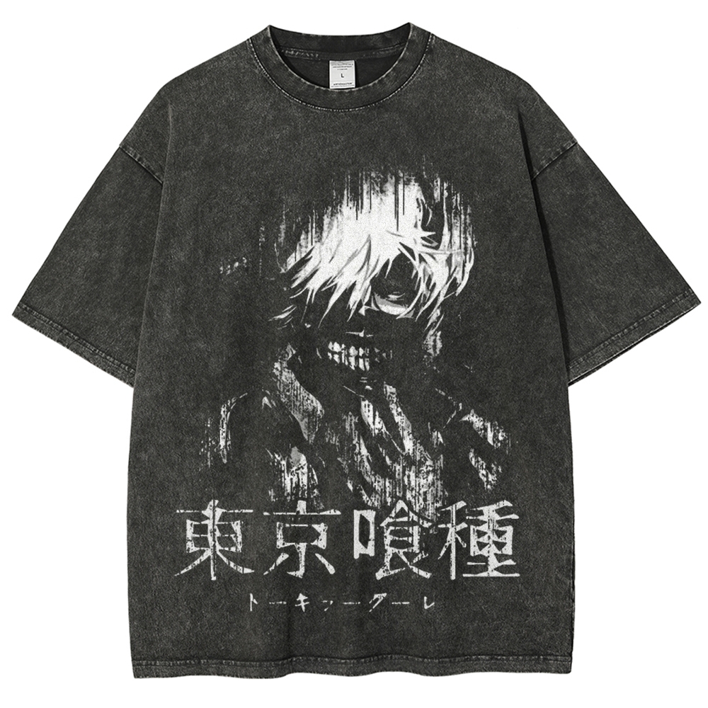 Tokyo Ghoul Kaneki Ken Quote Unisex Fit Washed T-Shirt 2502003916-Uraldept Trendy Clothing Store
