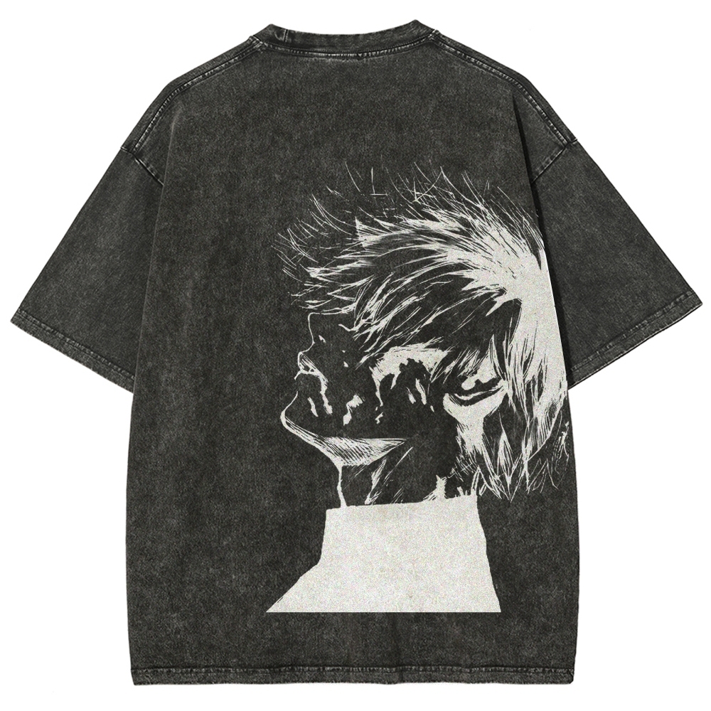 Tokyo Ghoul Kaneki Ken Streetwear Washed Vintage Tee-Uraldept Trendy Clothing Store
