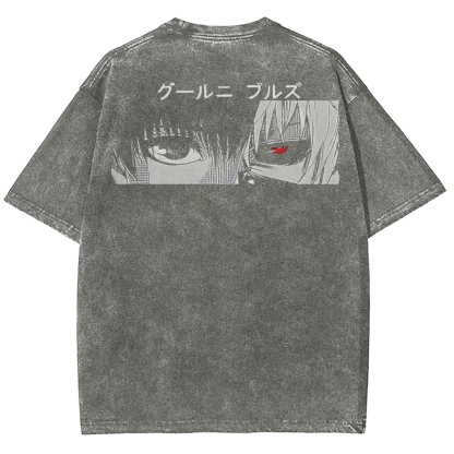 Tokyo Ghoul Kaneki Ken Quote Unisex Fit Washed T-Shirt 2502003905-Uraldept Trendy Clothing Store