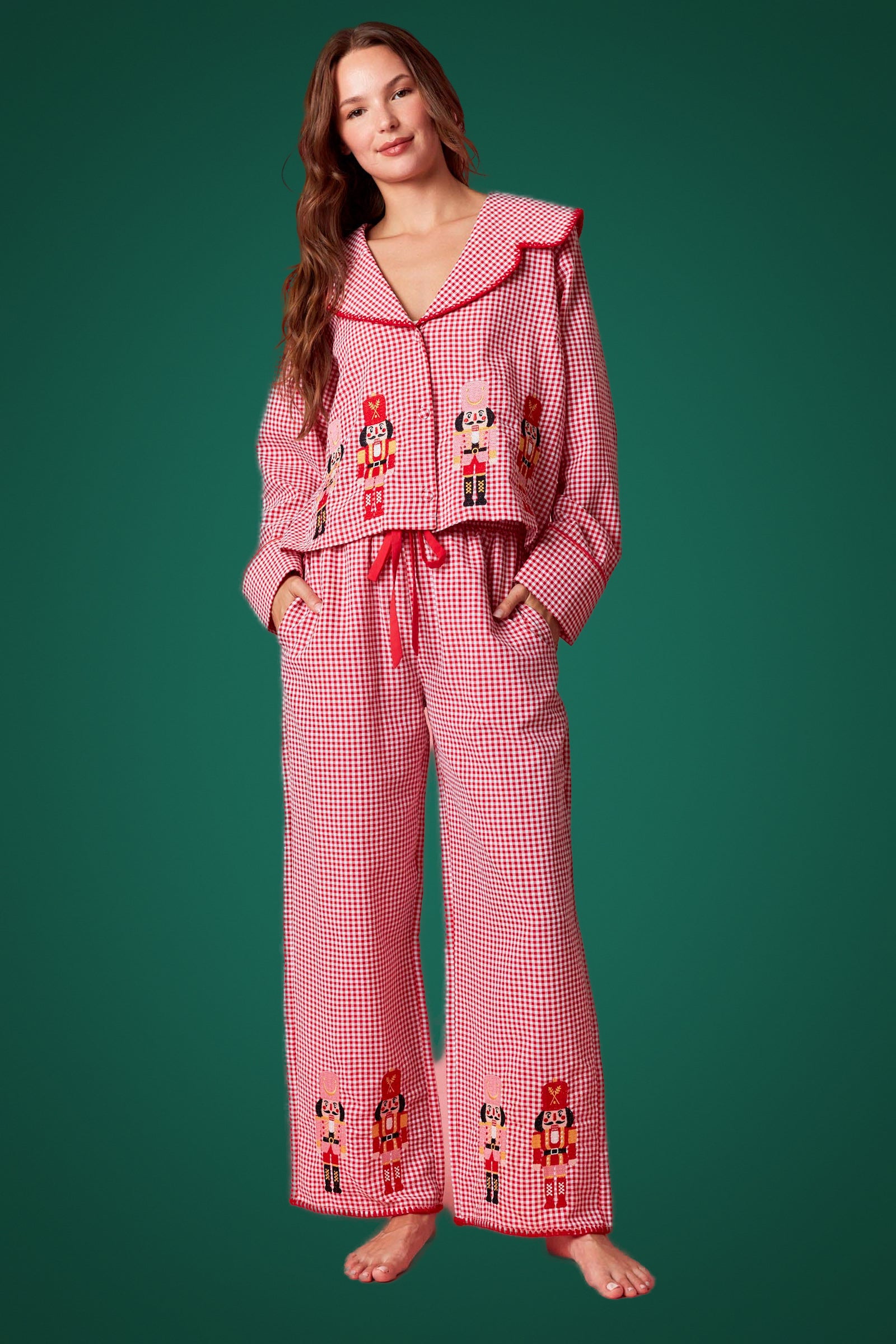 Nutcracker Gingham Red Set (PREORDER)-LL Trendy Clothing Store