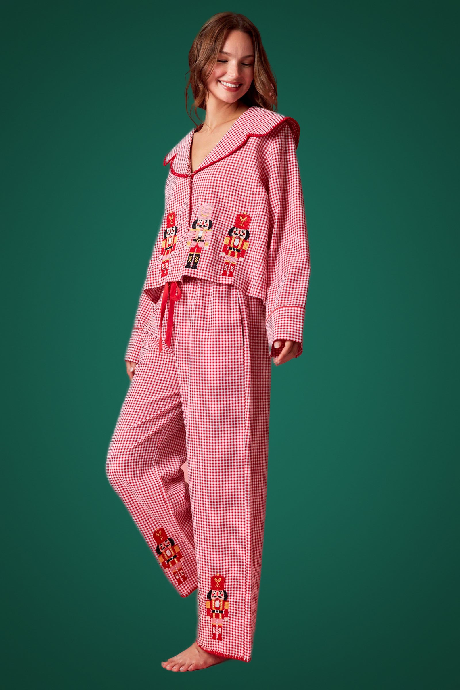 Nutcracker Gingham Red Set (PREORDER)-LL Trendy Clothing Store