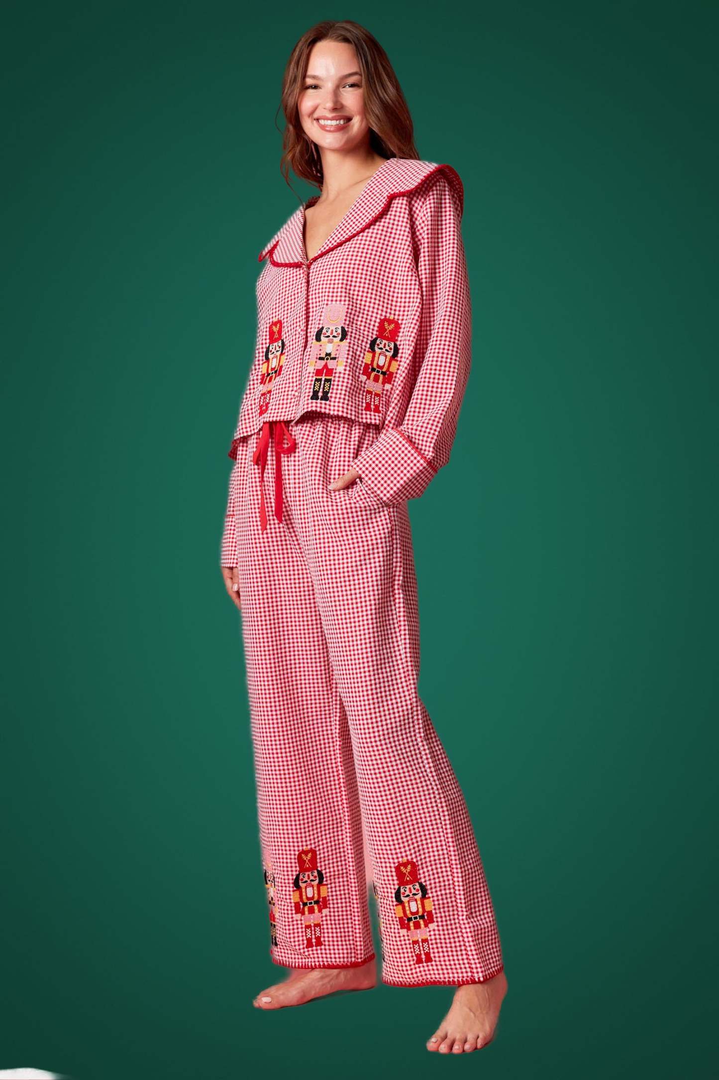 Nutcracker Gingham Red Set (PREORDER)-LL Trendy Clothing Store
