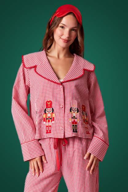 Nutcracker Gingham Red Set (PREORDER)-LL Trendy Clothing Store